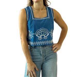 NEW CAMELLIA sunny cove top in blue